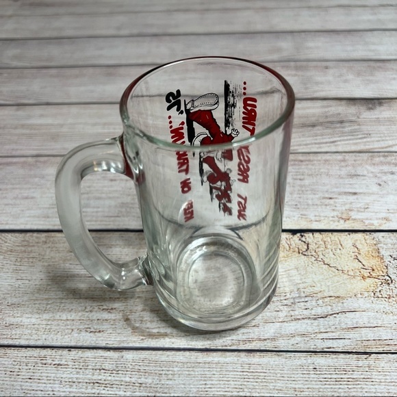 Vintage 1975 "Just Passin Thru Keep On Trucking" Beer Mug Glass - Picture 6 of 7
